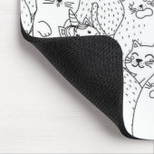 Katzenmuster Mousepad (Ecke)