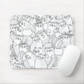 Katzenmuster Mousepad (Mit Mouse)