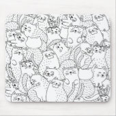 Katzenmuster Mousepad (Vorne)