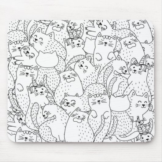 Katzenmuster Mousepad (Vorne)