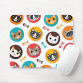 Katzenmuster Mousepad (Mit Mouse)