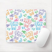 Katzenmuster Mousepad (Mit Mouse)