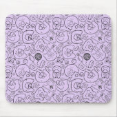 Katzenmuster-Mousepad Mousepad (Vorne)