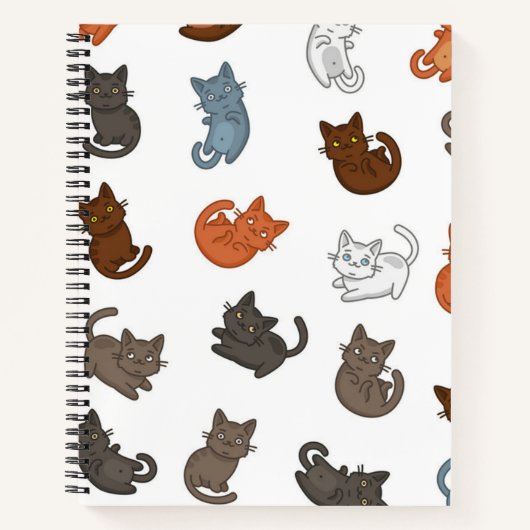 Katzenmuster Notizblock (Vorderseite)