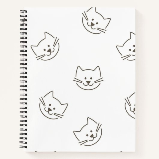 Katzenmuster Notizblock (Vorderseite)