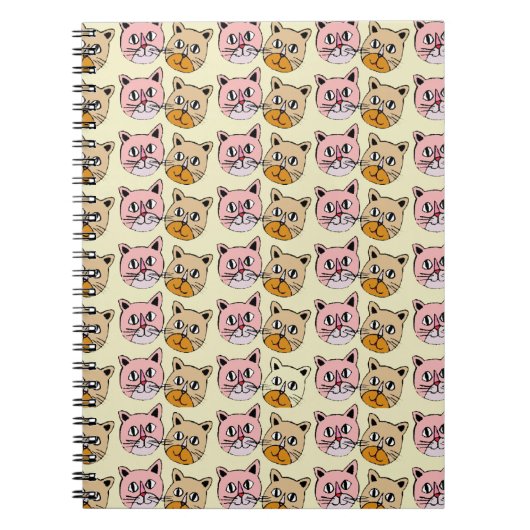 Katzenmuster Notizblock (Vorderseite)