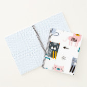 Katzenmuster Notizblock (Innenseite)