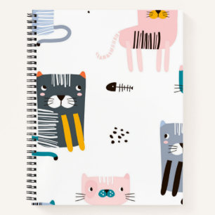 Katzenmuster Notizblock