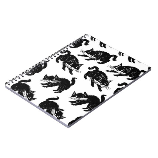 Katzenmuster Notizblock (Linke Seite)