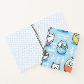 Katzenmuster Notizblock (Innenseite)