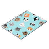 Katzenmuster Notizblock (Linke Seite)