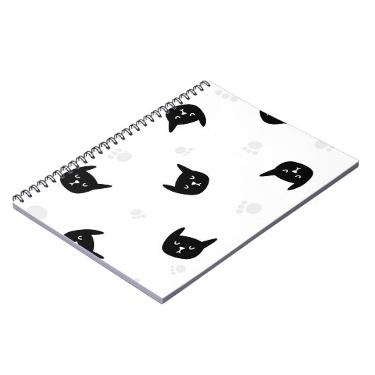 Katzenmuster Notizblock (Linke Seite)