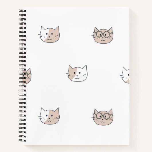 Katzenmuster Notizblock (Vorderseite)