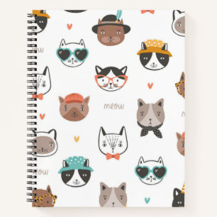 Katzenmuster Notizblock