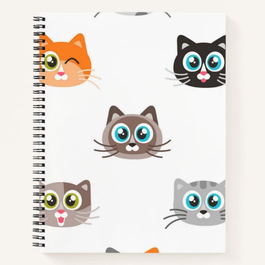Katzenmuster Notizblock (Vorderseite)
