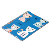 Katzenmuster Notizblock (Linke Seite)