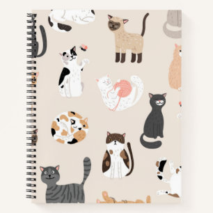 Katzenmuster Notizblock
