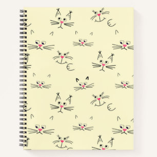 Katzenmuster Notizblock