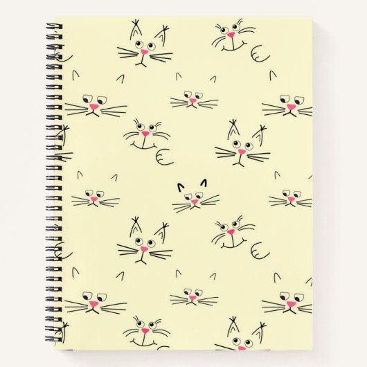 Katzenmuster Notizblock (Vorderseite)