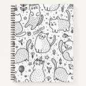 Katzenmuster Notizblock (Vorderseite)