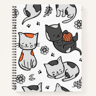 Katzenmuster Notizblock