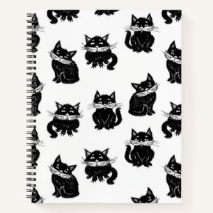 Katzenmuster Notizblock