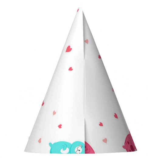 Katzenmuster Partyhütchen (Rückseite)