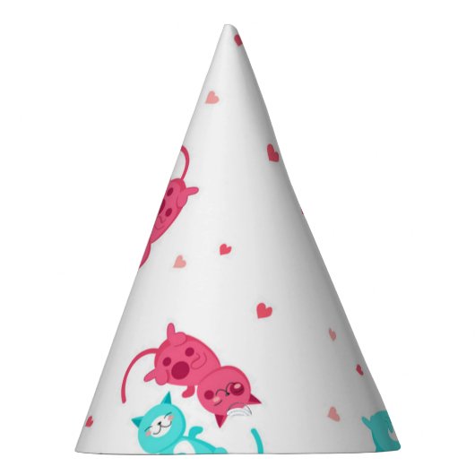Katzenmuster Partyhütchen (Rechts)