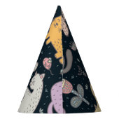 Katzenmuster Partyhütchen (Rückseite)