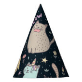 Katzenmuster Partyhütchen (Vorderseite)