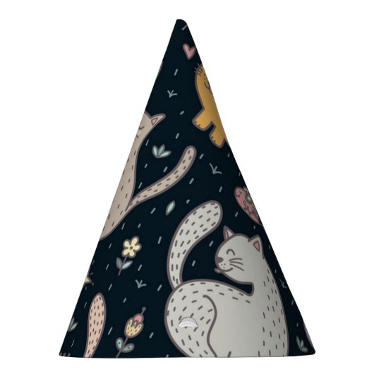 Katzenmuster Partyhütchen (Rechts)