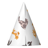 Katzenmuster Partyhütchen (Rückseite)