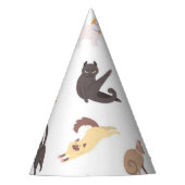 Katzenmuster Partyhütchen (Vorderseite)