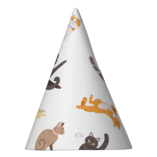 Katzenmuster Partyhütchen (Rechts)