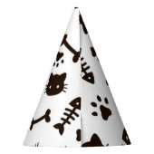 Katzenmuster Partyhütchen (Rückseite)