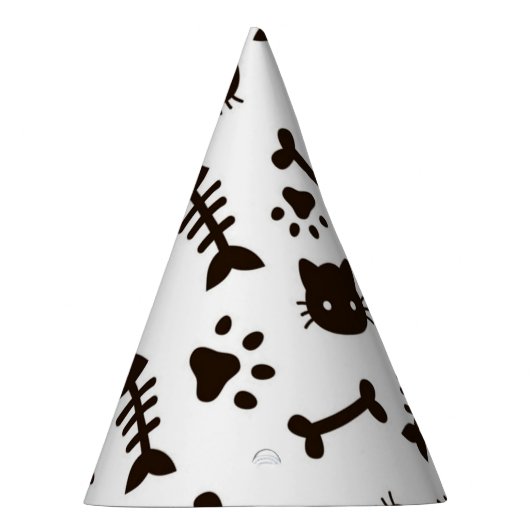Katzenmuster Partyhütchen (Rechts)