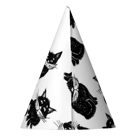 Katzenmuster Partyhütchen (Rückseite)