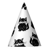 Katzenmuster Partyhütchen (Vorderseite)