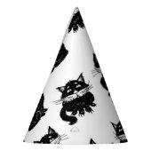 Katzenmuster Partyhütchen (Links)