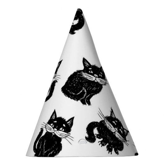 Katzenmuster Partyhütchen (Rechts)