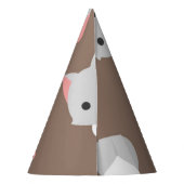 Katzenmuster Partyhütchen (Rückseite)