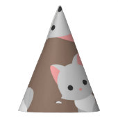 Katzenmuster Partyhütchen (Links)