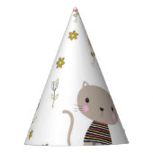 Katzenmuster Partyhütchen (Vorderseite)