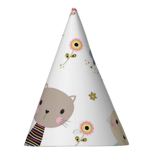 Katzenmuster Partyhütchen (Rechts)