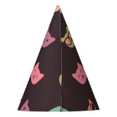 Katzenmuster Partyhütchen (Rückseite)