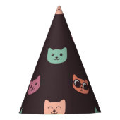 Katzenmuster Partyhütchen (Vorderseite)