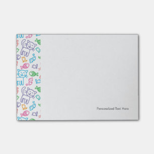 Katzenmuster Post-it Klebezettel