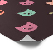 Katzenmuster Poster (Ecke)