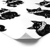 Katzenmuster Poster (Ecke)