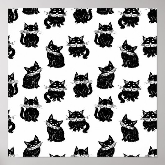 Katzenmuster Poster (Vorne)